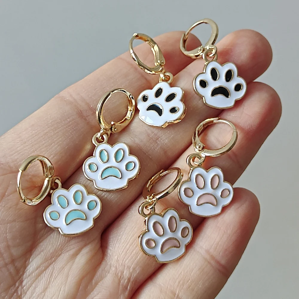 Милые серьги ZX с подвесками в виде медведя когтя бабочки пчелы модные маленькие