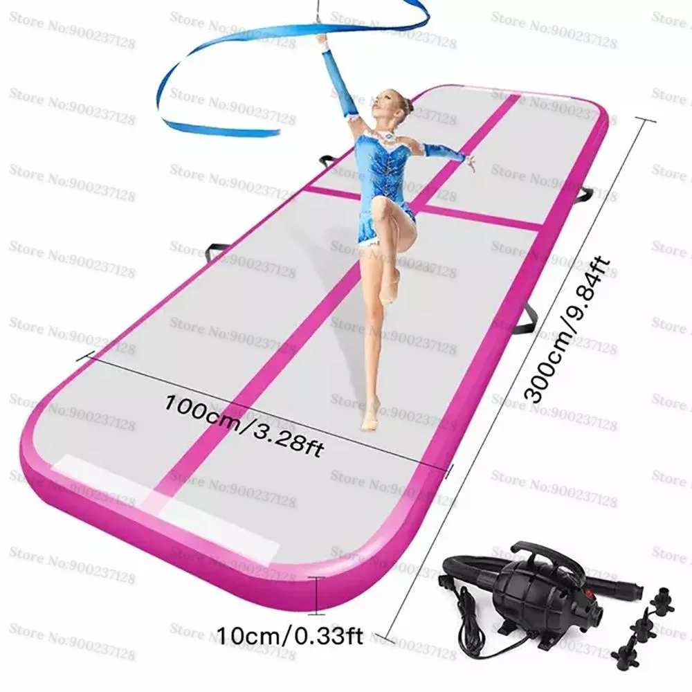 Надувной акробатический матрас для гимнастики 3*1*0,1 метра с насосом.