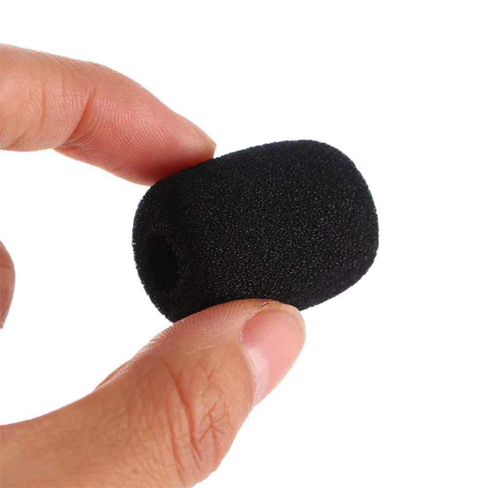 10PCS Mini Replacement Foam Covers Windscreen Windshield Sponge Covers for Telephone Headset Microphone pads Mic Cover Protector images - 6