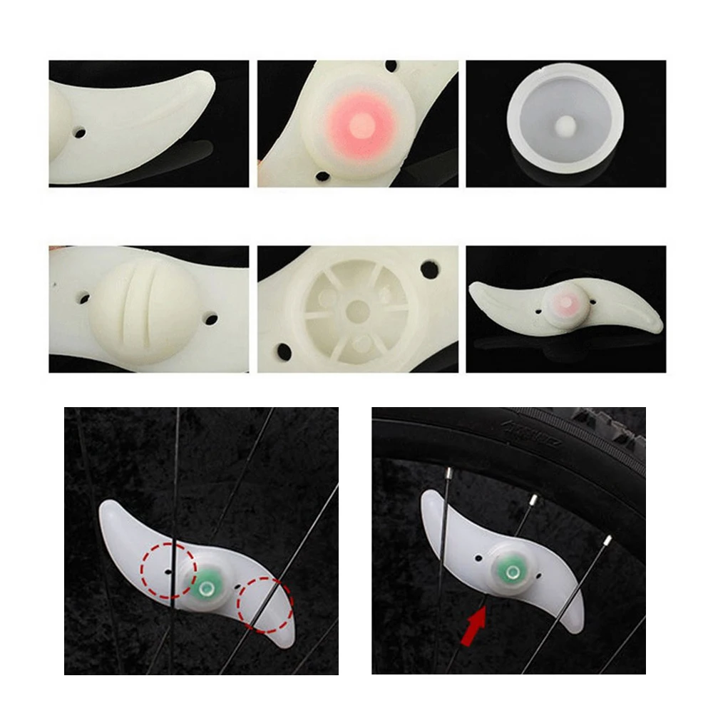 1 шт велосипед лампа на спицы велосипедная Водонепроницаемый запасами ивовых