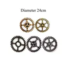 24 см Ретро промышленное настенное украшение, украшение для бара, магазина, деревянное снаряжение, настенная роспись, украшение для дома