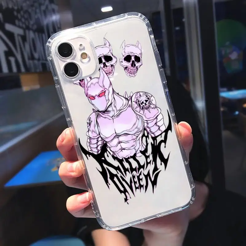 

anime cortoon JOJOS BIZARRE Phone Case Transparent soft For iphone 5 5s 5c se 6 6s 7 8 11 12 plus mini x xs xr pro max