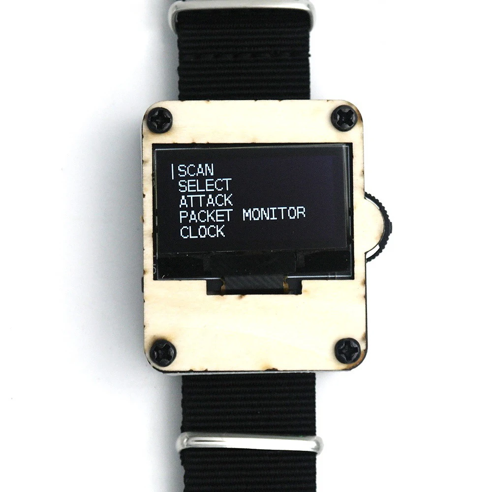 

DSTIKE Deauther Watch V1 OLED-дисплей Портативный ESP8266 программируемая макетная плата с ремешком для часов