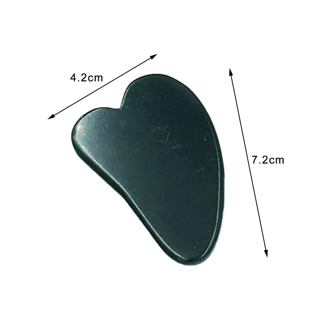

Natural Jade GuaSha Scraper Board Face Massager Release Tension Heart-Shaped Compact Massage Roller Board Stone for Adults