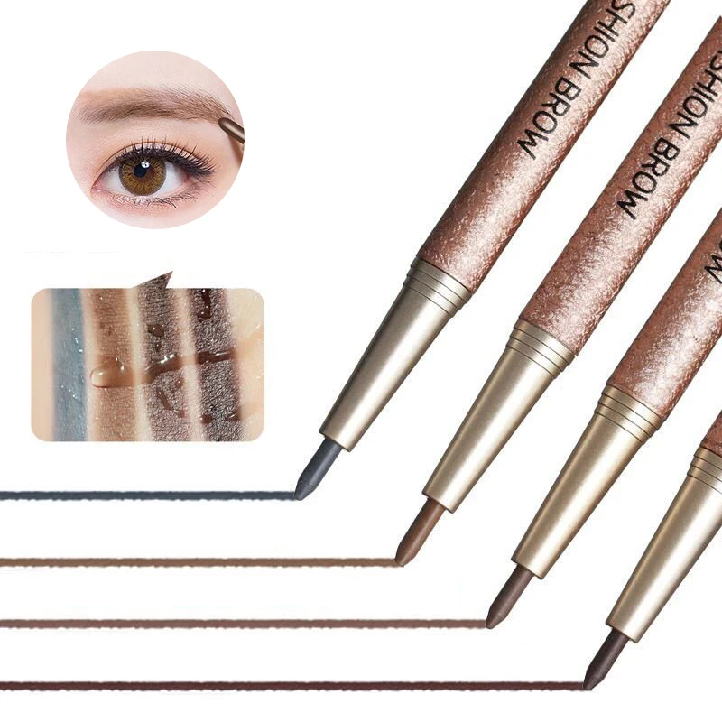 

4 Colors Automatically Rotate Eyebrow Pencil Not Smudge Waterproof Eyebrow Pen Cosmetics Women Female Makeup TSLM1