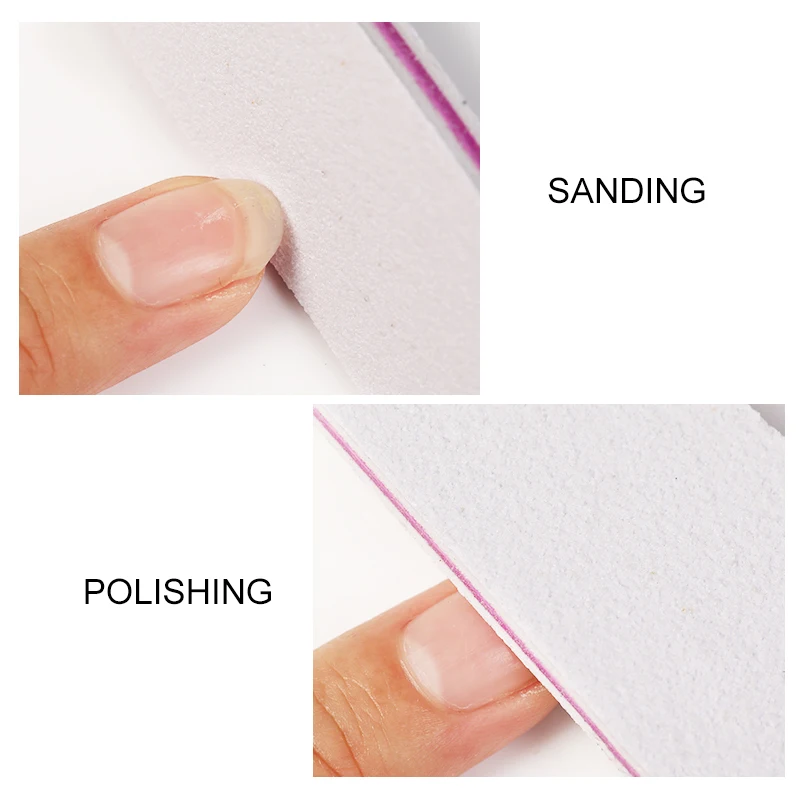 100/20/10/5/1pcs Professional Nail File White Willow Leaf Shape Buffer Polish Sanding Blocking Art Pedicure Care Tools | Красота и