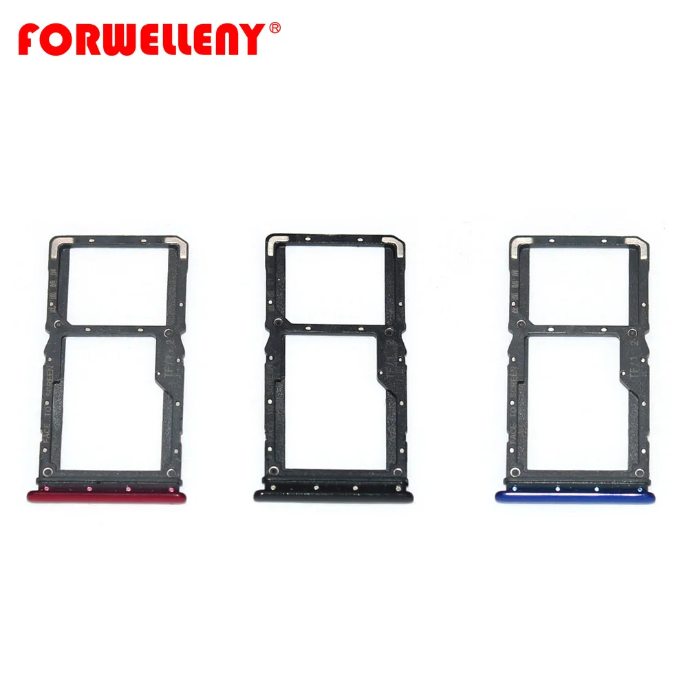 

For xiaomi xiomi redmi note 7 note7 Micro Sim Card Holder Slot Tray Replacement Adapters black blue red