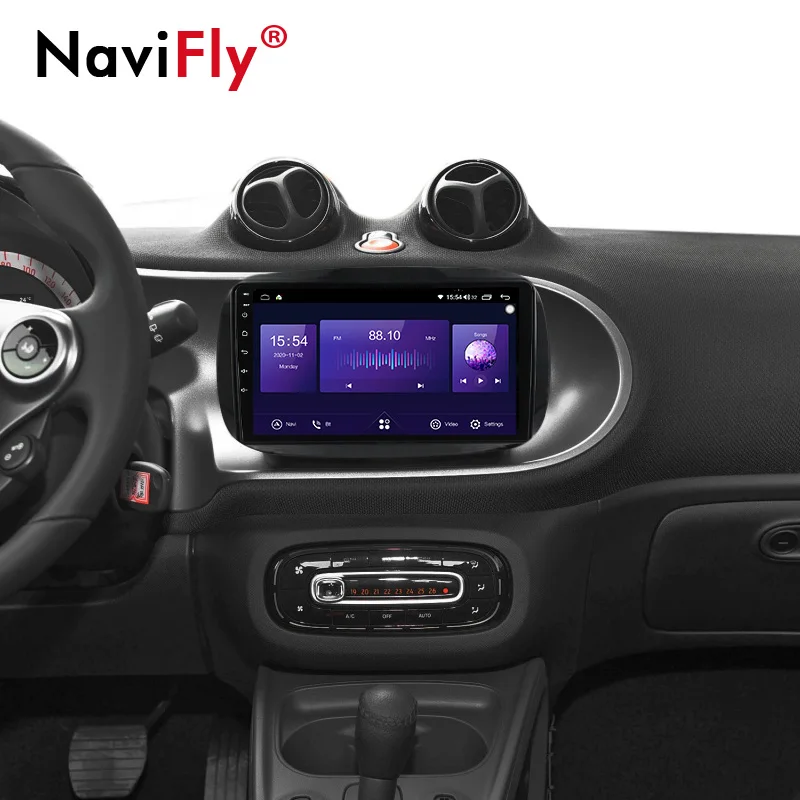 NaviFly 6 ГБ + 128 Гб QLED 1280*720 Android 10 0 Автомобильный мультимедийный плеер для Smart Fortwo 3 C453