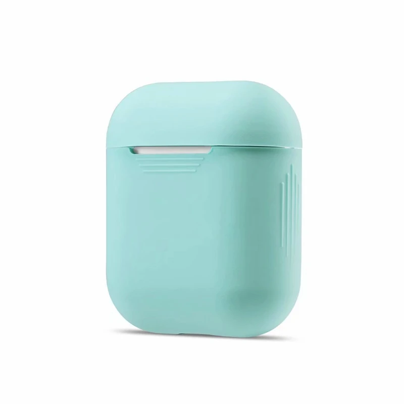 Цвет Мягкая силиконовая гарнитура чехол для AirPods 1/2 зарядка наушников с откидной крышкой - Цвет: 3