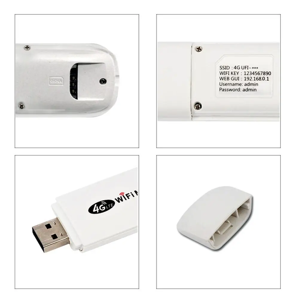 5PCS 4G LTE USB wifi Modem Network 150Mbps  Adapter With WiFi Hotspot SIM Card 4G Wireless Router