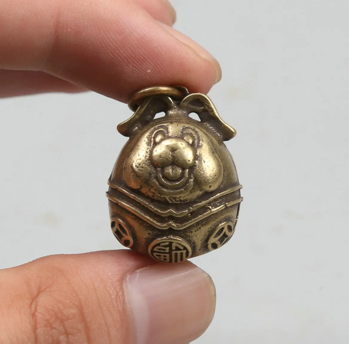 Коллекция редких китайских сувениров 26 мм/1 дюйм маленькие бронзовые изысканные