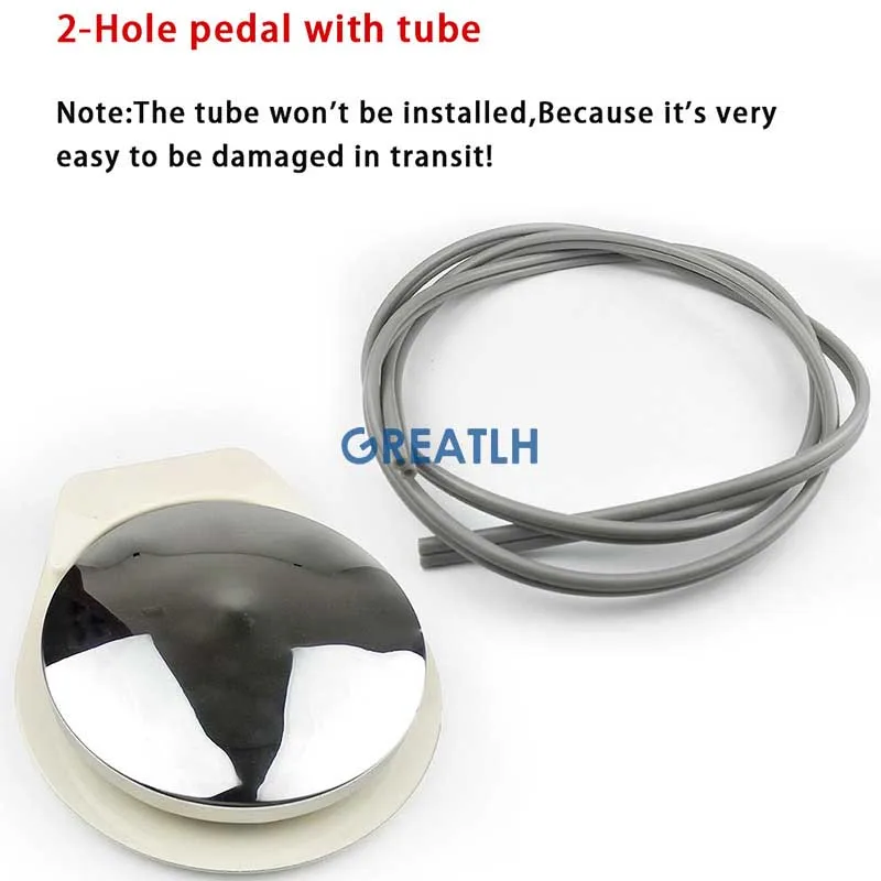Стоматологическая педаль управления ногами с трубчатым кабелем 2 отверстиями