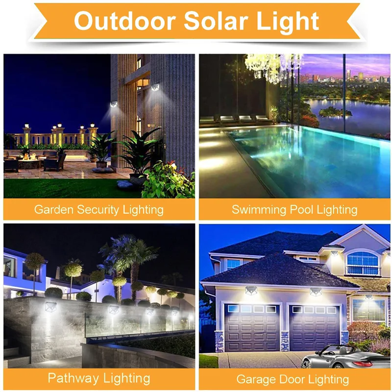 2/4/8 шт. водонепроницаемые светодиодсветильник лампы с датчиком движения|Уличные