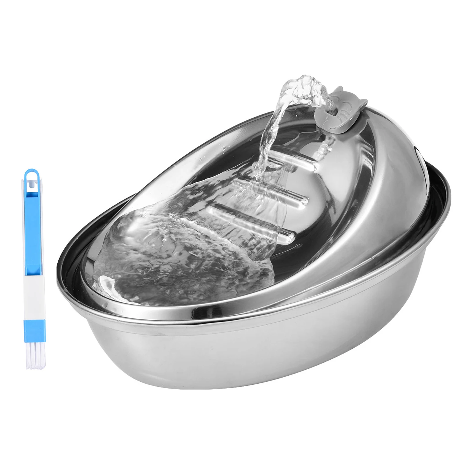 

Cat Water Fountain Stainless Steel Dog Water Dispenser,Pet Drinking Fountain for Dogs Cats Birds and Small Animals