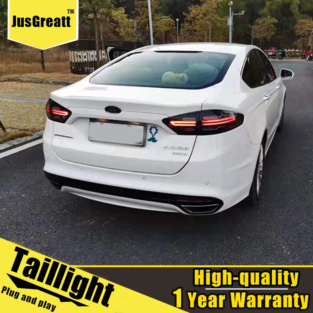 

2pcs Car Styling for Ford Mondeo 2013-2016 tail lights assembly All LED Rear Lamp+ dynamic turn signal +reverse light