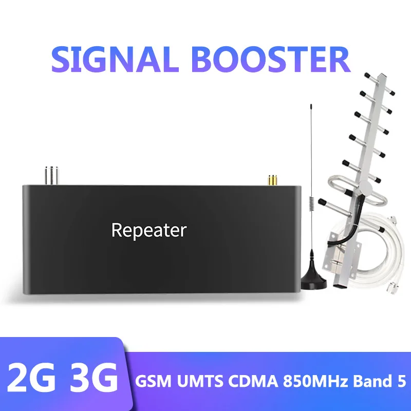 Impulsionador de Sinal Amplificador de Sinal de Telefone Receptor de Telefone Cdma Rede Celular Faixa 5 hd Display Lcd 850 Mhz 2g 3g
