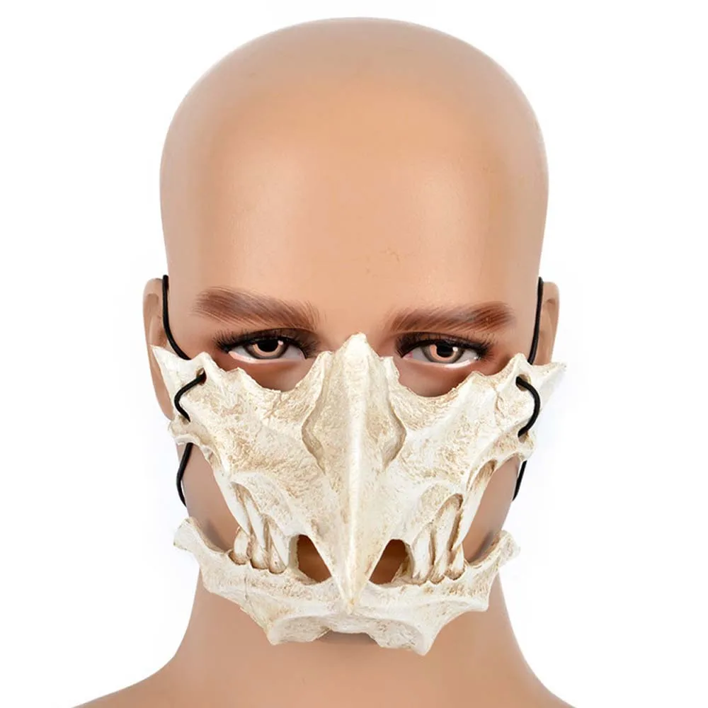 Японский Дракон Бог Маска Косплей Животное тенгу якша Тигр ПУ ужас половина лица