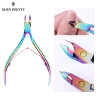 BORN PRETTY Nail щипчики для кутикулы кусачки красочная машинка для стрижки ножниц для удаления омертвевшей кожи инструмент для дизайна ногтей