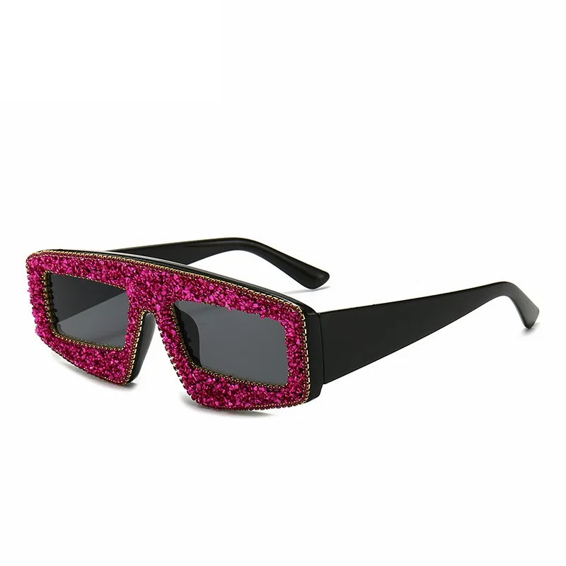 

Travel Sunglasses Women Bling Stones Rhinestone Fashion Shades UV400 Vintage Brand Eyeglasses Cat Eye Glasses Oculos
