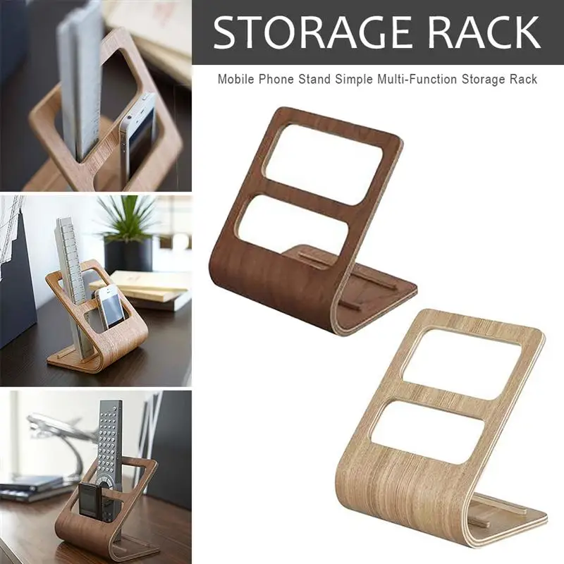 

Fraxinus Mandshurica Wooden Living Room Tea Table Stand Table Home Desktop Mobile Phone Stand Simple Multi-Function Storage Rack