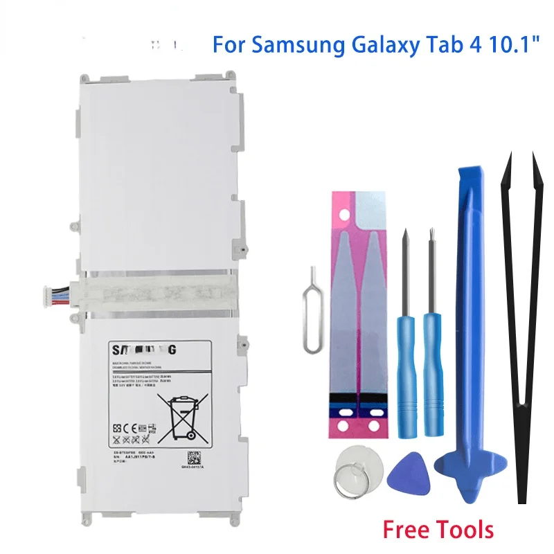 

Оригинальный аккумулятор для планшета Samsung Galaxy Tab 4 10,1, внешний аккумулятор 6800 мАч для Samsung GALAXY Tab 4 10,1 дюйма, T530, T533, T535, T531, T537