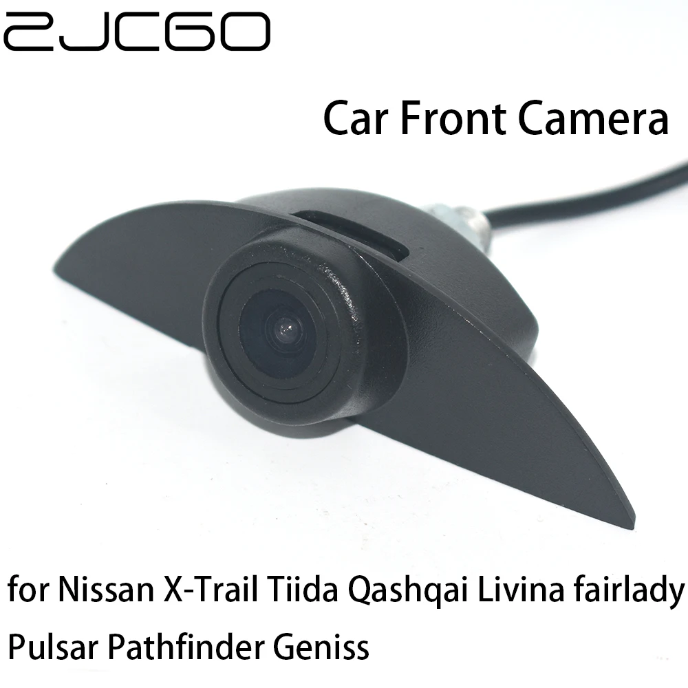 ZJCGO CCD Car Front View Parking LOGO Camera Positive for Nissan X-Trail Tiida Qashqai Livina fairlady Pulsar Pathfinder Geniss |