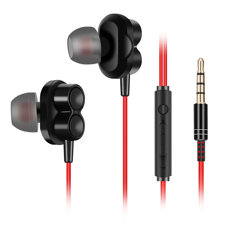 Новые наушники бас стерео HIFI музыкальные с микрофоном в уши Проводная гарнитура
