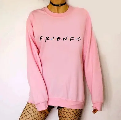 

New Harajuku Letter Printing Sweatshirt Autumn Tops Fashion Casual Friends Hoodies For Women Friends TV Show Shirt Gift Hoodies