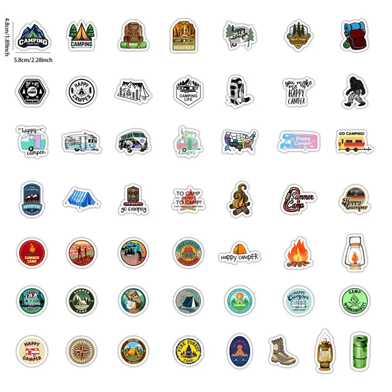 50 шт. водонепроницаемые наклейки на автомобиль