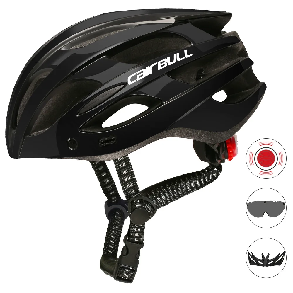 

Cairbull SPARK 2021 Road Mountain Bike Riding Helmet Equipped With Taillight Visor Goggles