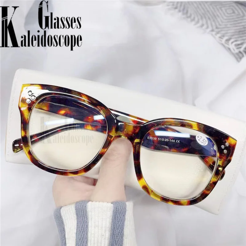 +1.0 1.5 To +4 Reading Glasses Women Men Anti Blue Light Presbyopia Eyeglasses Oversized Computer Prescription Hyperopia Eyewear |