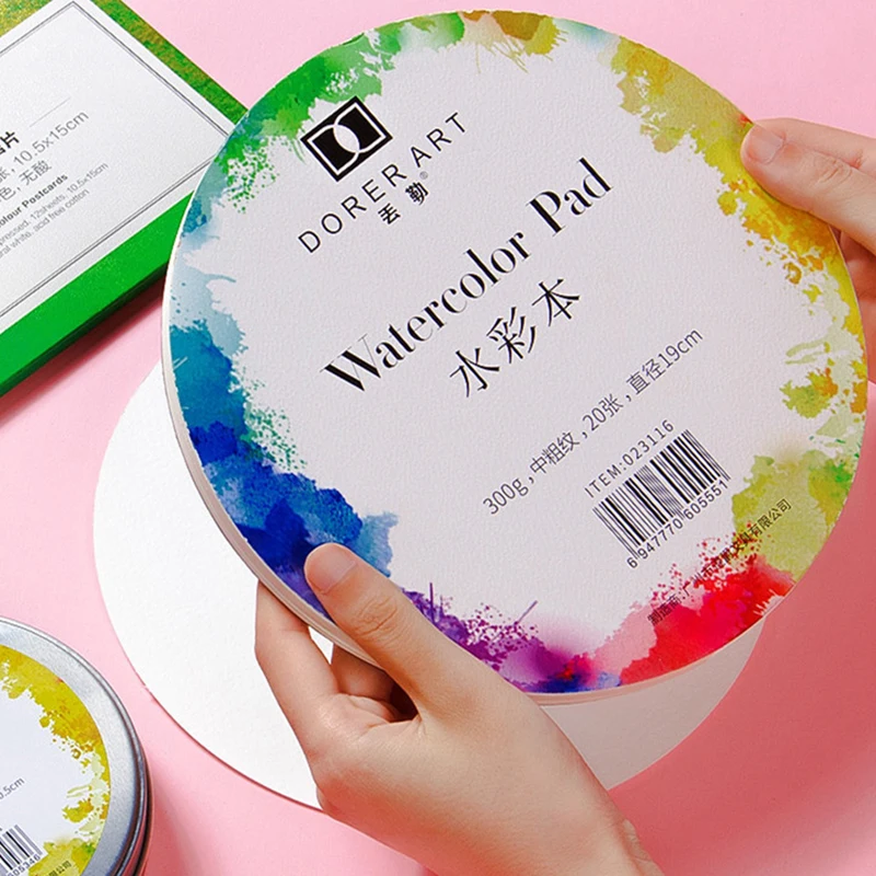 

Watercolor Paper Pad Water-soluble Drawing Paper For Hand Painted Art Supplies Portable Cotton Paper Cards Colors