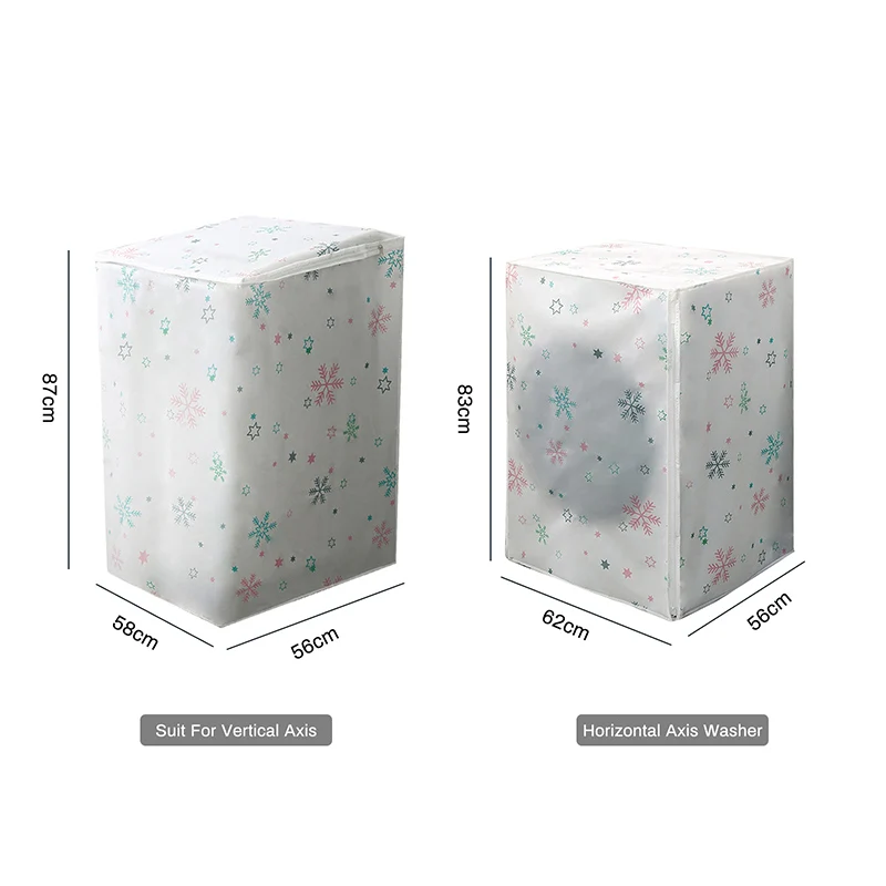 

Drum Washing Machine Cover Dust Cover Clean Waterproof Dust Cover Cute Cartoon Dryer Dust Cover Washing Machine Protective Dust