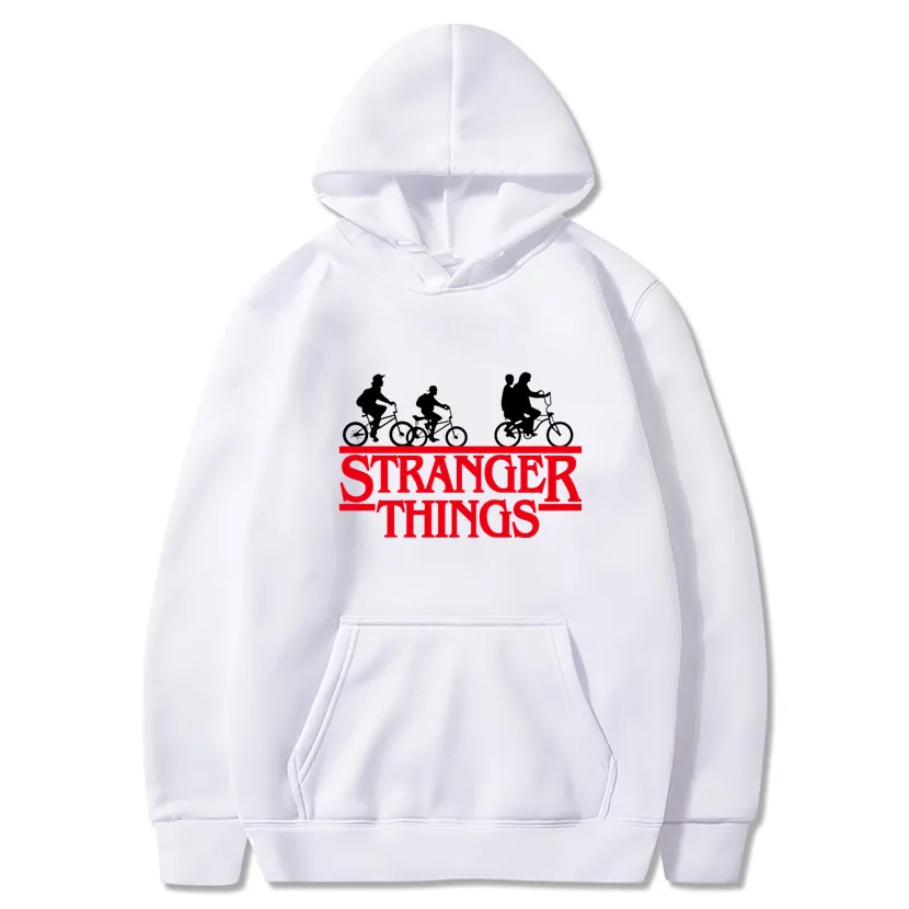 2020 модные лица странные вещи с капюшоном Мужские толстовки и свитшоты больших