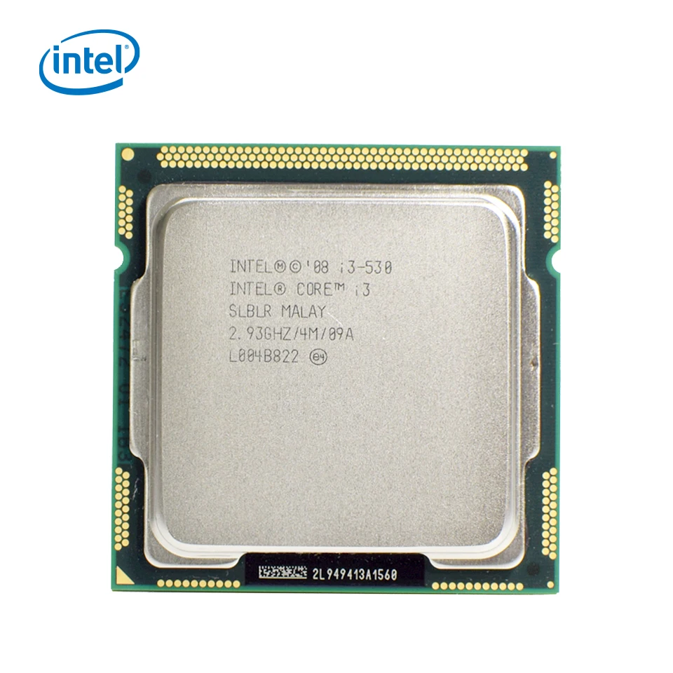Процессор Intel Core i3 530 для настольных ПК I3 двухъядерный процессор 2 93 ГГц 4 МБ кэш LGA