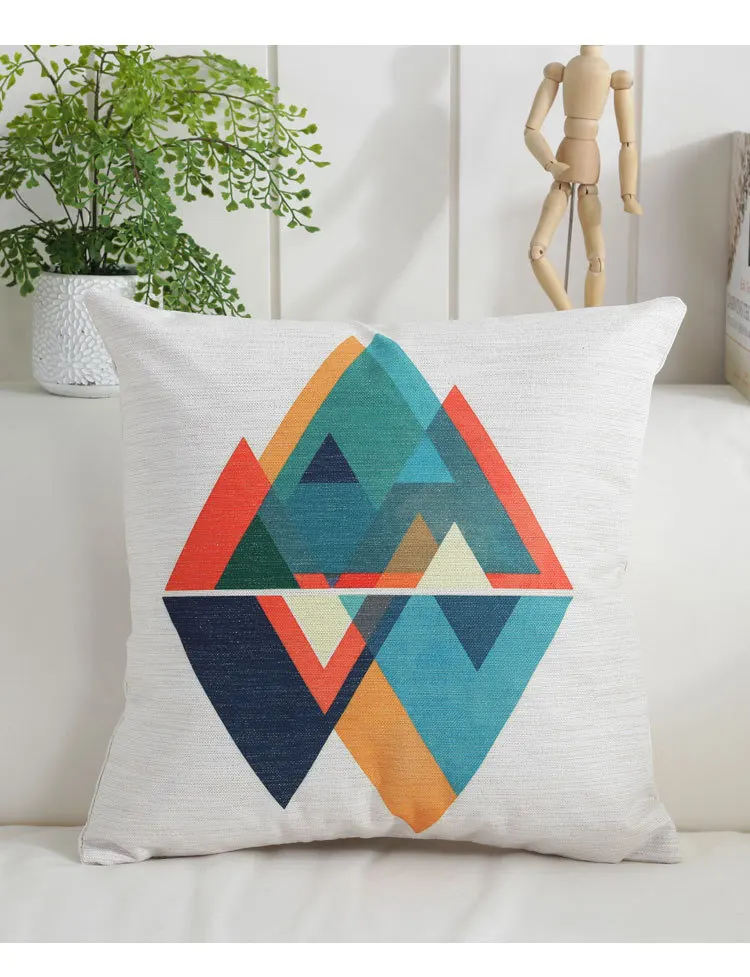 Pillows Cover Nordic Abstract Geometric Linen Sofa Cushion Pillow for /Home Decor (Not Including Filling) | Дом и сад