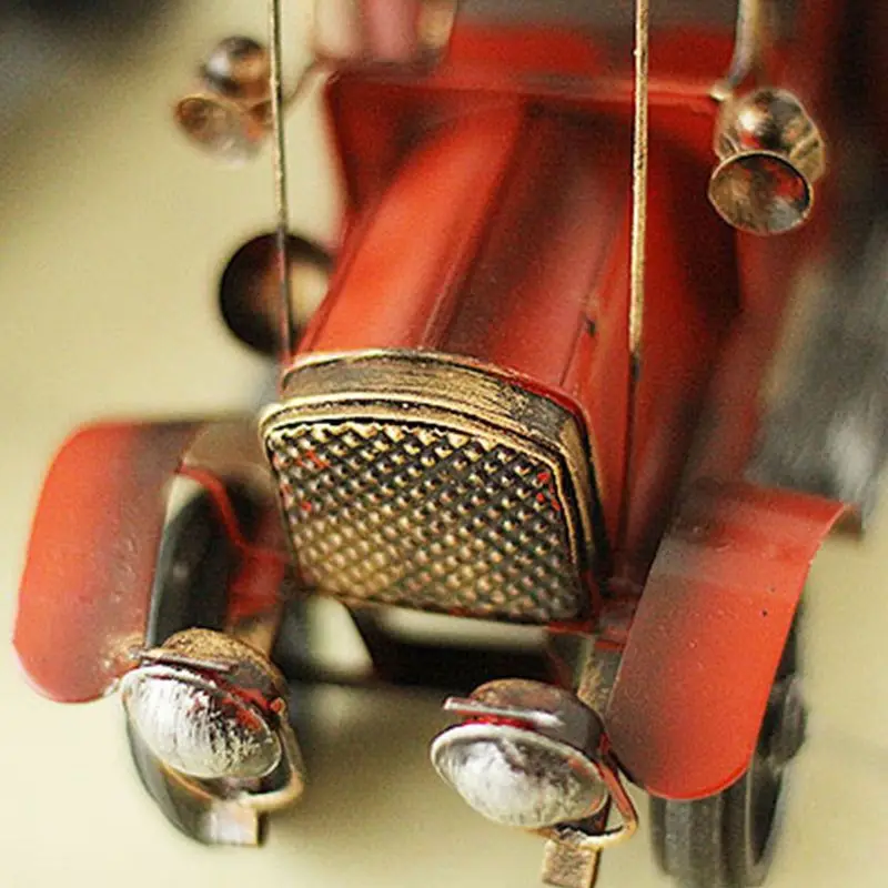 

Vintage Metal Car Crafts Metal Antique Cara Model Desktop Decoration