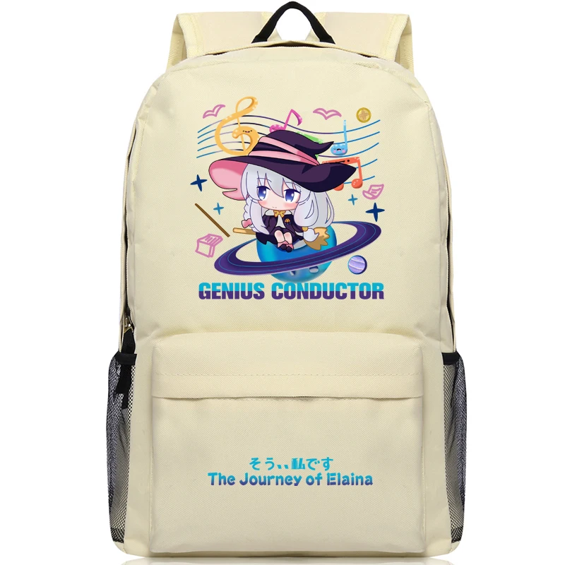 

Wandering Witch: The Journey of Elaina High Capacity Backpack Schoolbag Laptop Bag Shoulder Bag Fashion Student Knapsack