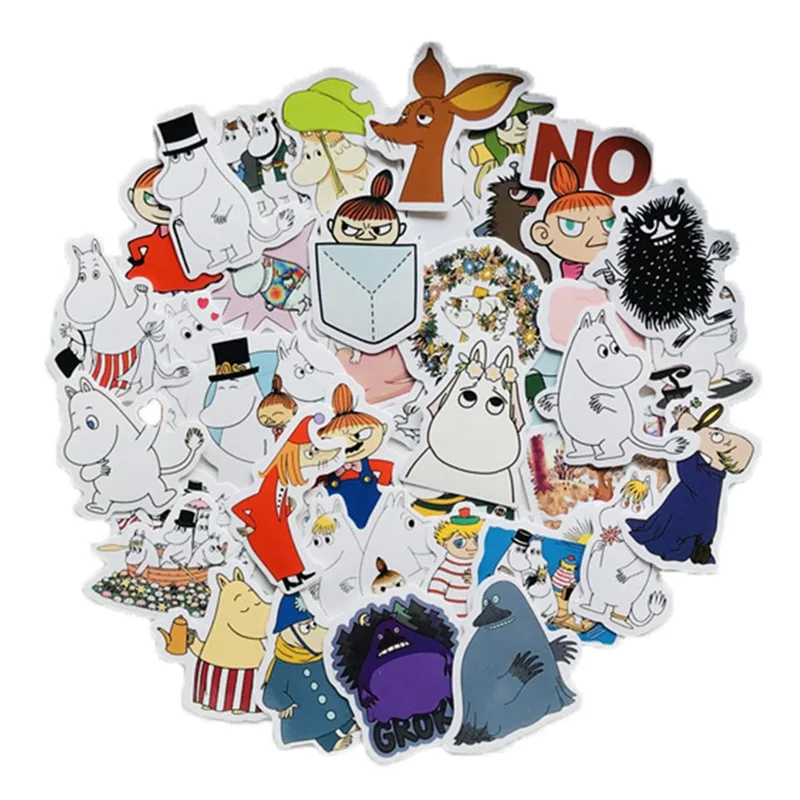 40 шт./компл. с мультяшным бегемотом комплект в виде милого героя аниме детского