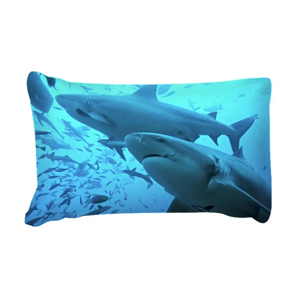 Wongs постельное белье 3D Акула Комплект постельного белья пододеяльник с