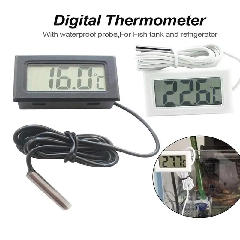 

Температурный измеритель, термометр, гигрометр с температурным датчиком, измерителем влажности и ЖК-дисплеем с кабелем