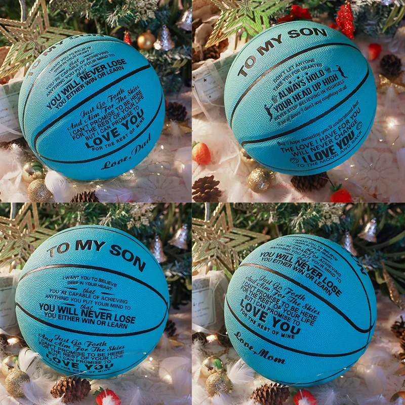 

Баскетбольный подарок папа сыну высококачественная искусственная кожа для улицы в помещении детский тренировочный Размер 7 баскетбольный ...