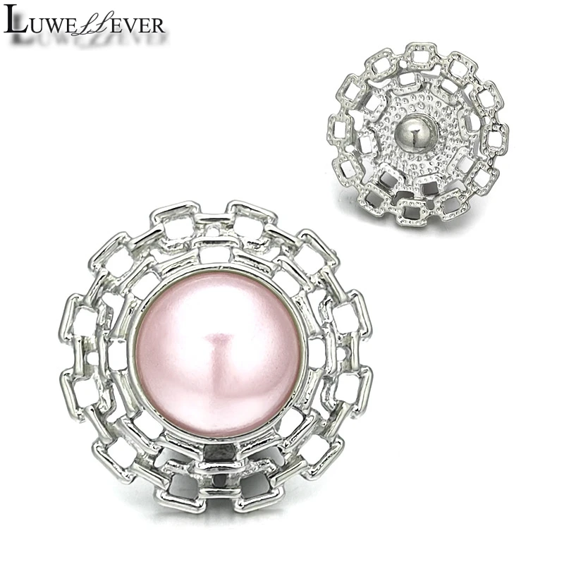 

Luwellever Component w022 Crystal 18mm Metal Snap Button For Bracelet Necklace Interchangeable Jewelry Accessorie Findings