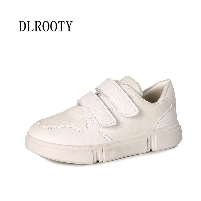 New Sport Children Shoes Kids Boys Girls Sneakers White Summer Autumn Net Breathable Casual Shoes Hook & Loop Flat Running