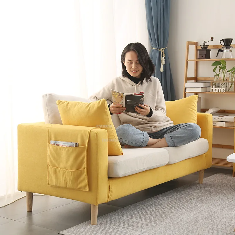 Скандинавский простой тканевый маленький диван домашняя мебель диваны для