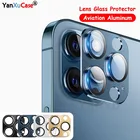 Защита объектива камеры для iPhone 13 Pro Max 13Mini Hawkeye стеклянный объектив металлический алюминиевый сплав кольцевой чехол для iPhone 12 Pro Max крышка