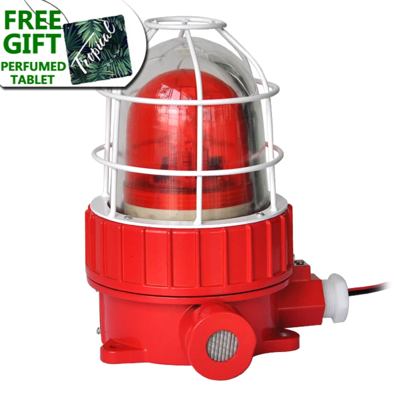 

TG-BBJ industrial Explosion Proof Sound And Light Alarm With Sound 90dB DC12V/24V AC220V Siren Safety Alarm