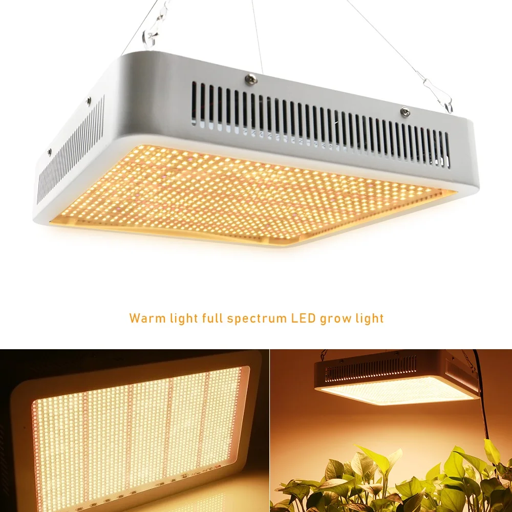 LED Grow Light 500W 800W Full Spectrum Warm Light Plant Phytolamp For Indoor Vegs Growth Bloom Flower Hydroponics Greenhouse
