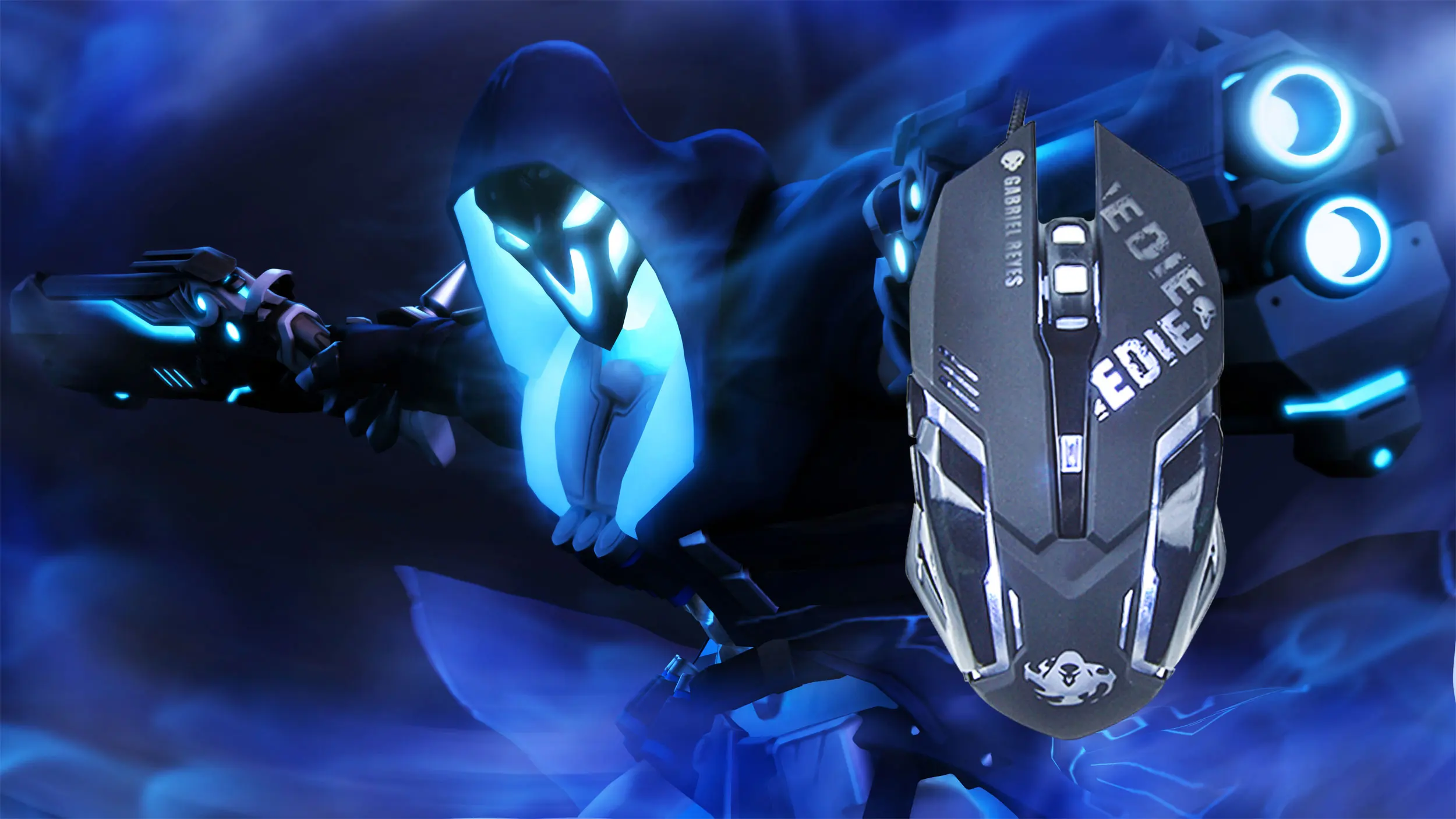 Проводная мышь OVERWATCH D.VA Reaper с 6 кнопками светодиодный подсветкой|Мыши| |