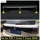 Для Фольксвагена T-Cross T Cross 2019-2022, задняя багажная дверь, крышка багажника, лента, задсветильник РА, крышка для бровей, отделка, аксессуары из нержавеющей стали